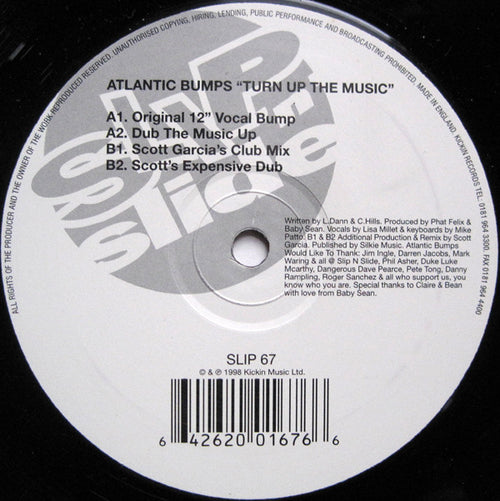 Atlantic Bumps : Turn Up The Music (12")
