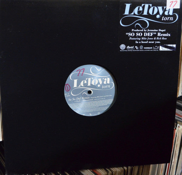 LeToya Featuring Mike Jones & Rick Ross - Torn (So So Def Remix) (12")