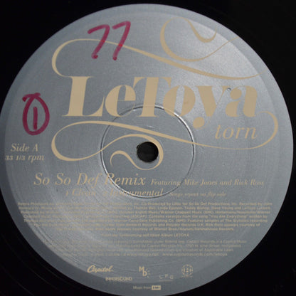 LeToya Featuring Mike Jones & Rick Ross - Torn (So So Def Remix) (12")