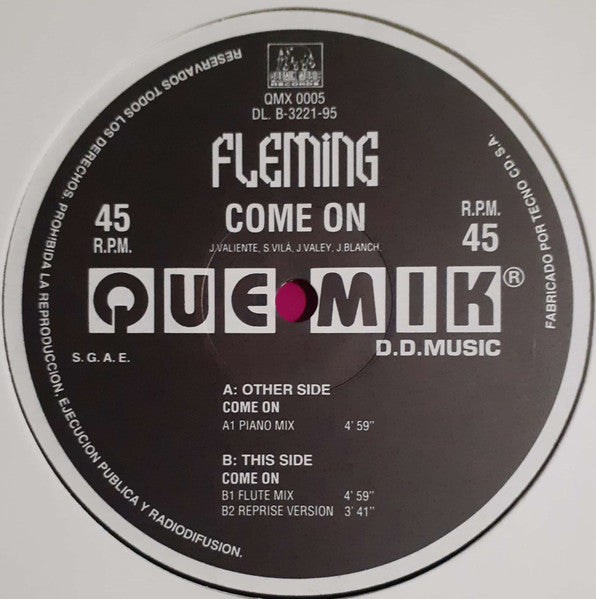 Fleming - Come On! (12")