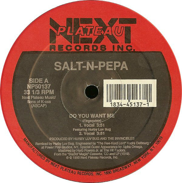 Salt 'N' Pepa : Do You Want Me (12")