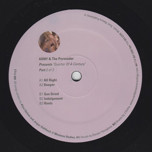 ADNY & The Persuader : Quarter Of A Century - Part 2 Of 3 (12")