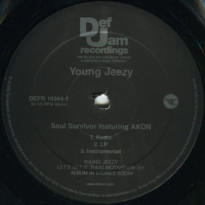 Young Jeezy : Soul Survivor (12", Single, Promo)