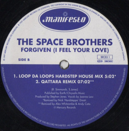 The Space Brothers - Forgiven (I Feel Your Love) (12", Promo)