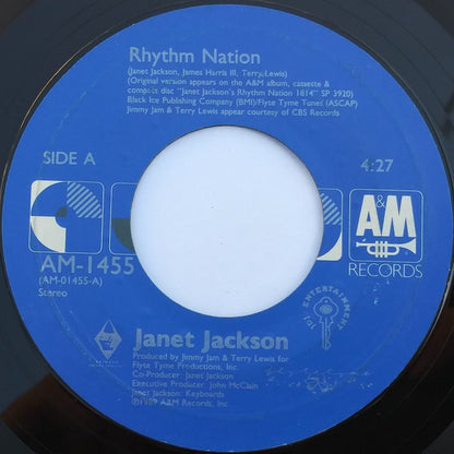 Janet Jackson : Rhythm Nation (7", Single, Styrene, Car)