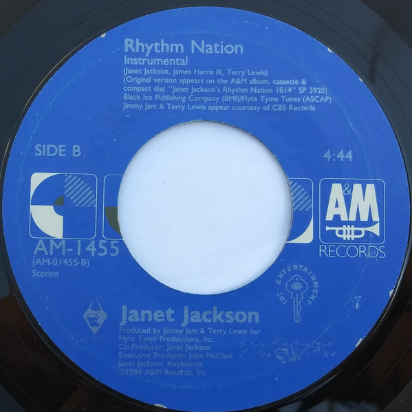 Janet Jackson : Rhythm Nation (7", Single, Styrene, Car)