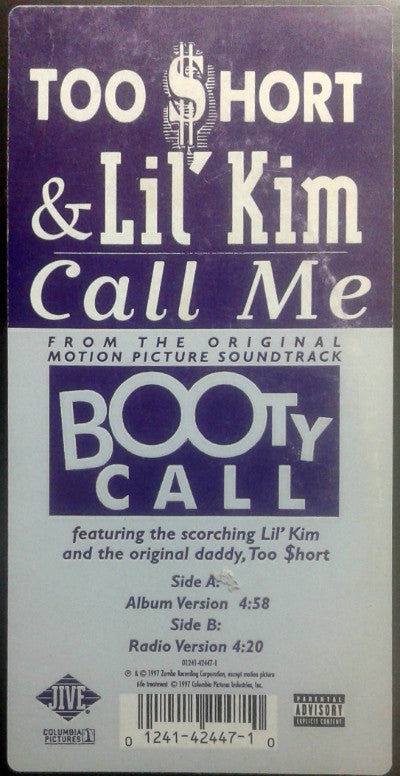 Too Short & Lil' Kim : Call Me (12")