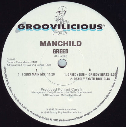 Manchild  - Greed (12")