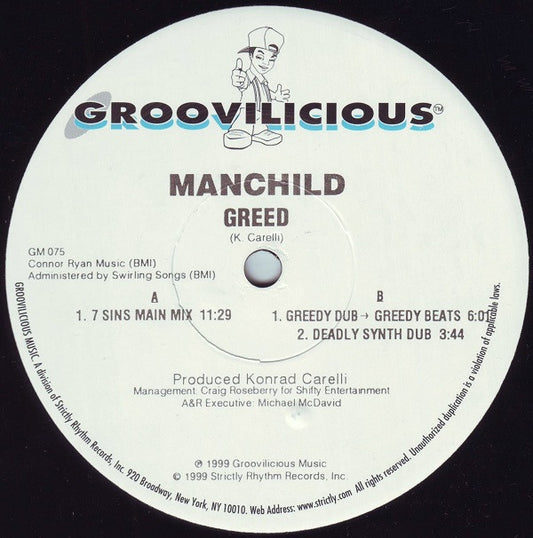 Manchild  - Greed (12")