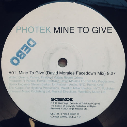 Photek - Mine To Give (12")