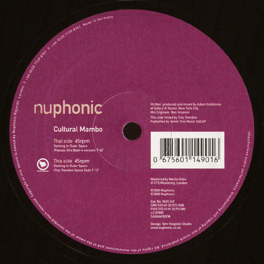 Cultural Mambo : Docking In Outer Space (12")