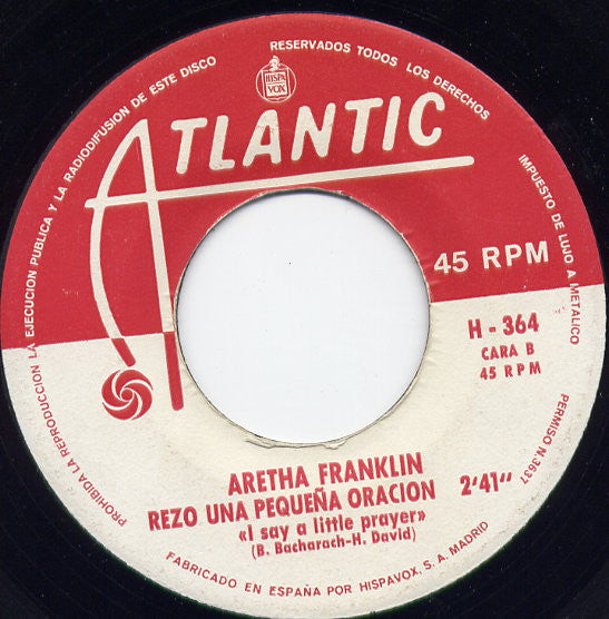 Aretha Franklin - La Casa Que Jack Construyo / Rezo Una Pequeña Oracion (7", Single)