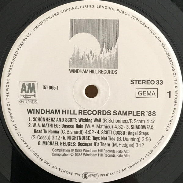 Various - Windham Hill Records Sampler '88 (LP, Smplr)