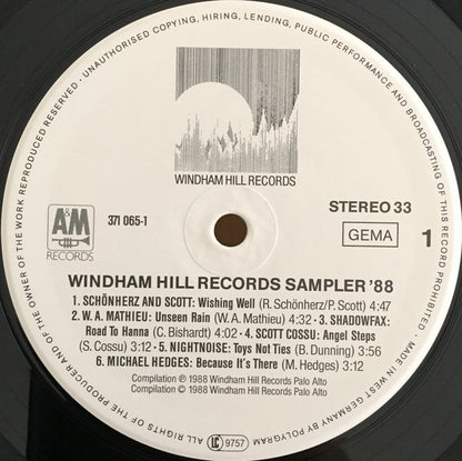 Various - Windham Hill Records Sampler '88 (LP, Smplr)