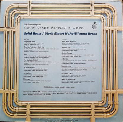 Herb Alpert & The Tijuana Brass : Solid Brass (Greatest Hits) (LP, Comp, S/Edition)