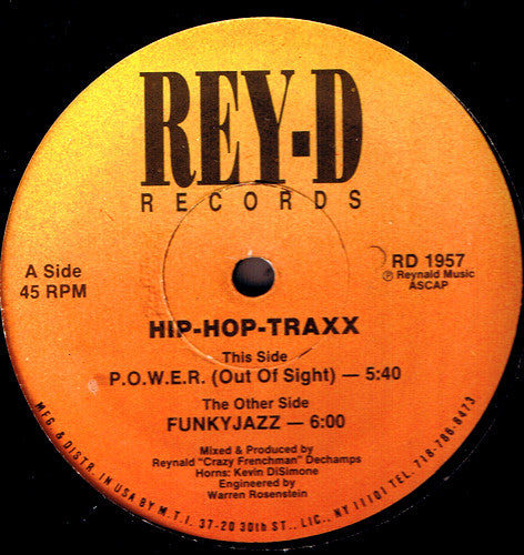 Hip-Hop-Traxx : P.O.W.E.R. (Out Of Sight) / Funkyjazz (12")