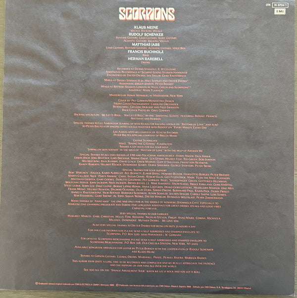 Scorpions : Savage Amusement (LP, Album)