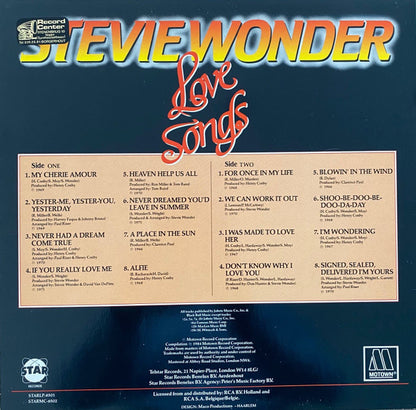 Stevie Wonder : Love Songs (LP, Comp, Bei)