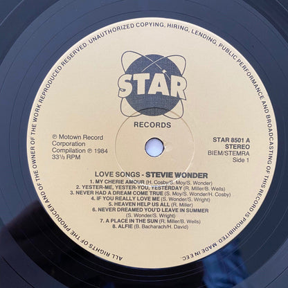 Stevie Wonder : Love Songs (LP, Comp, Bei)
