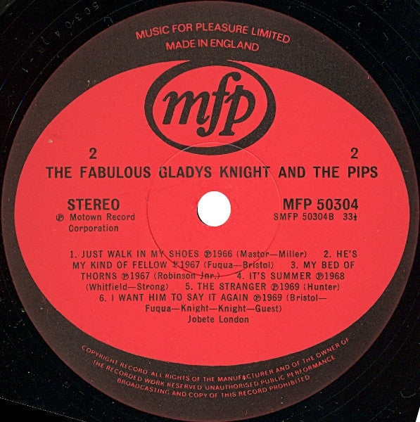 Gladys Knight And The Pips : The Fabulous Gladys Knight & The Pips (LP, Album, Comp)