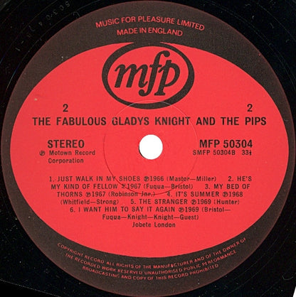 Gladys Knight And The Pips : The Fabulous Gladys Knight & The Pips (LP, Album, Comp)