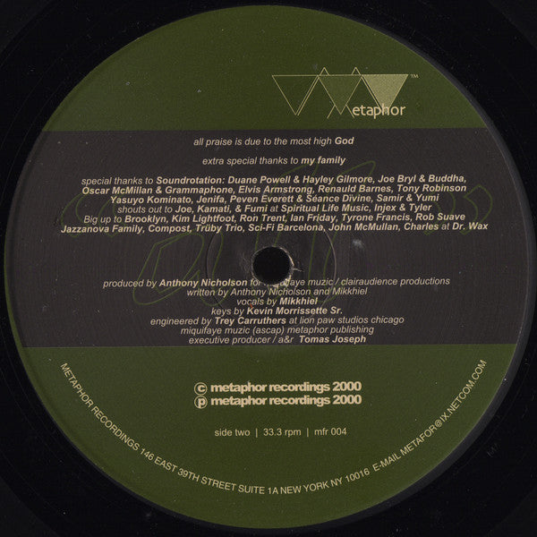 Legacy (12) Featuring Mikkhiel* : All (12")