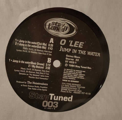 O'Lee : Jump In The Water (12")