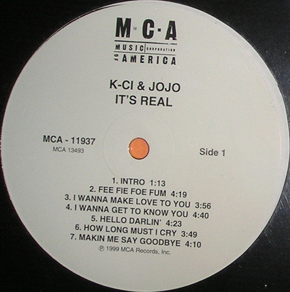 K-Ci & JoJo - It's Real (LP, Album)