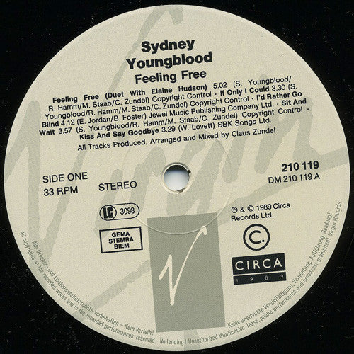 Sydney Youngblood - Feeling Free (LP, Album)