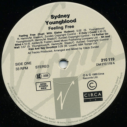 Sydney Youngblood - Feeling Free (LP, Album)