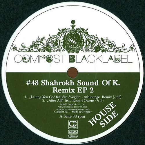 Shahrokh Sound Of K.* - Remix EP 2 (12", EP)