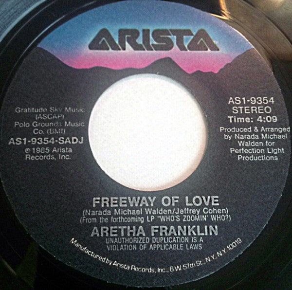 Aretha Franklin : Freeway Of Love (7")
