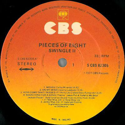 Swingle II - Pieces Of Eight (LP, Album)