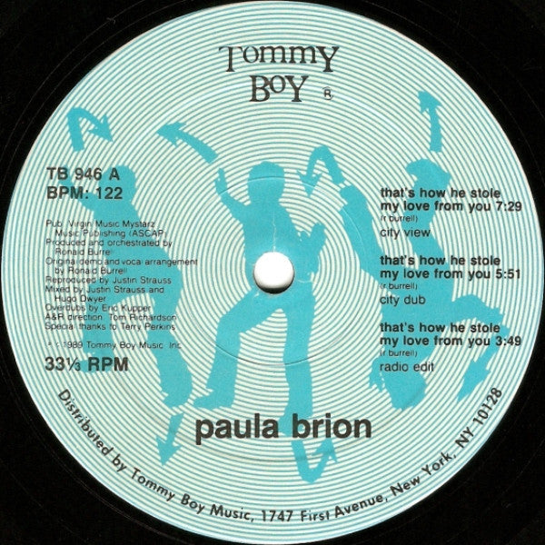 Paula Brion : That's How He Stole My Love From You (12")