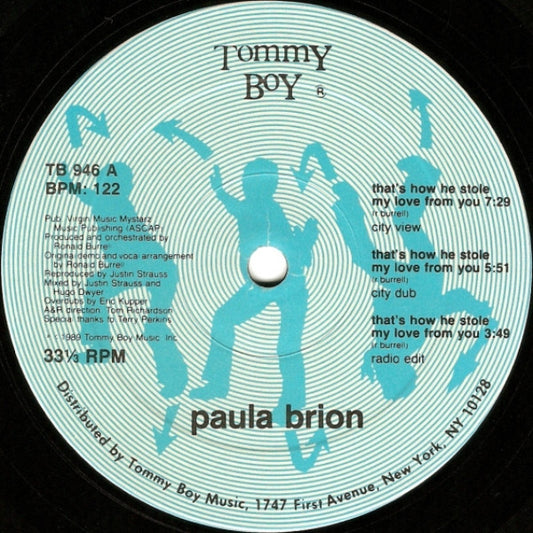 Paula Brion : That's How He Stole My Love From You (12")