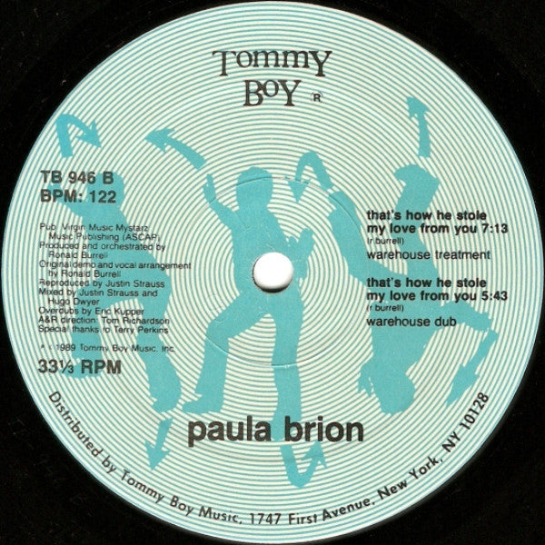 Paula Brion : That's How He Stole My Love From You (12")