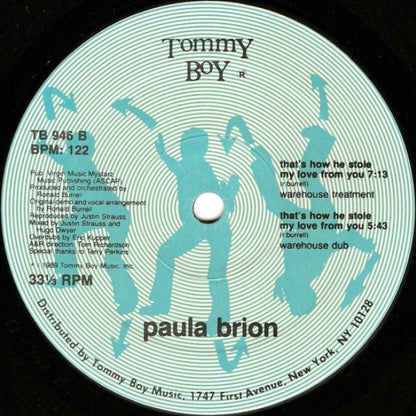 Paula Brion : That's How He Stole My Love From You (12")