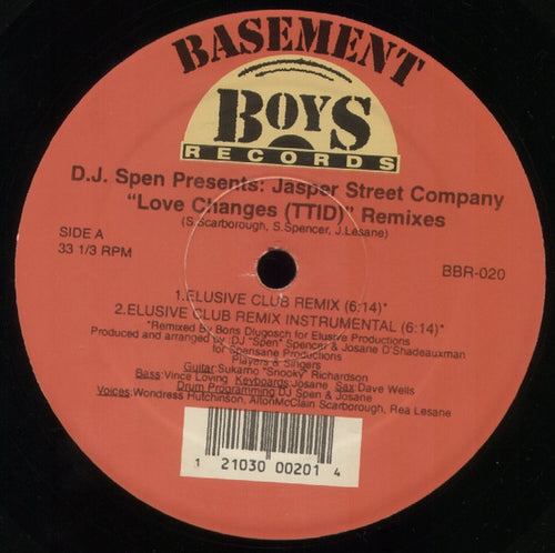 D.J. Spen* Presents Jasper Street Company* : Love Changes (TTID Remixes) (12")