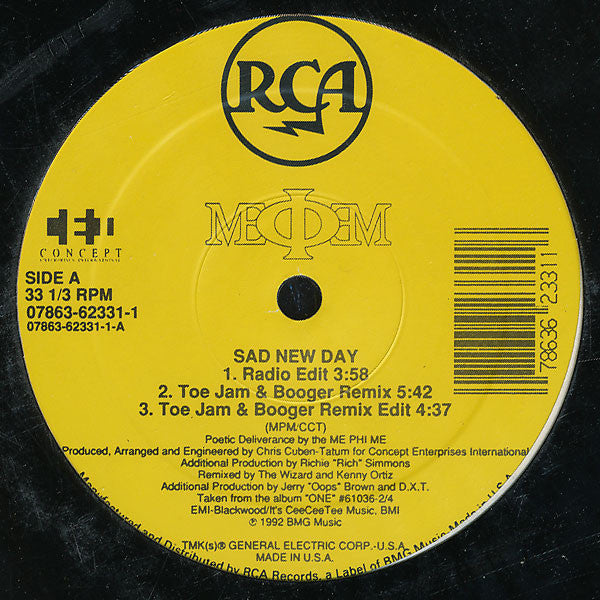 Me Phi Me - Sad New Day (12")