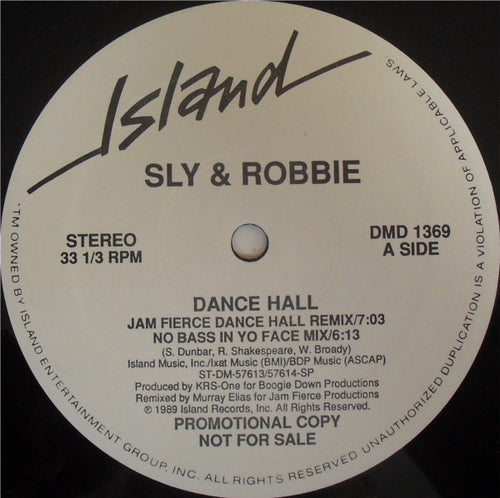 Sly & Robbie - Dance Hall (12", Promo)