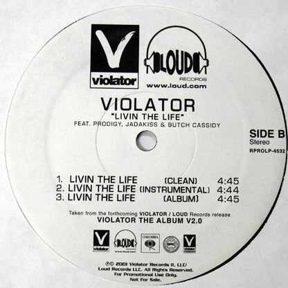 Violator  - Next Generation / Livin The Life (12", Single, Promo)