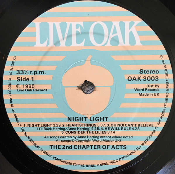 The 2nd Chapter Of Acts* : Night Light (LP, Album)