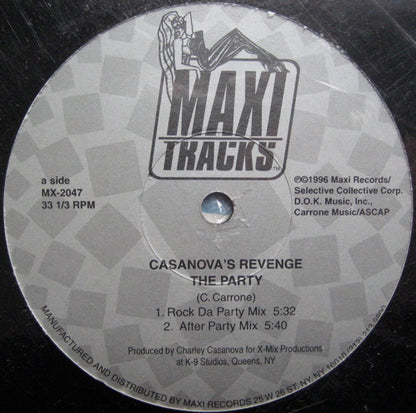 Casanova's Revenge - The Party (12", Single)