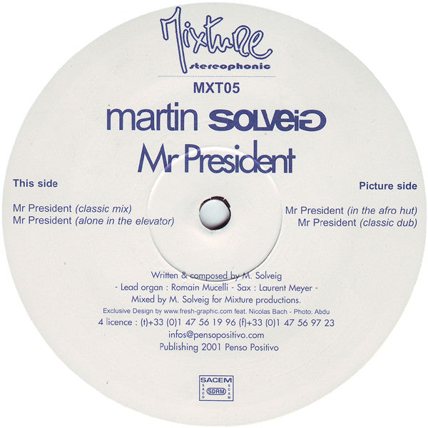 Martin Solveig - Mr President (12")
