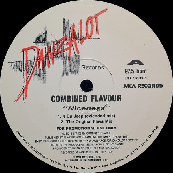 Combined Flavour - Niceness (12", Promo)