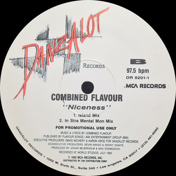 Combined Flavour - Niceness (12", Promo)