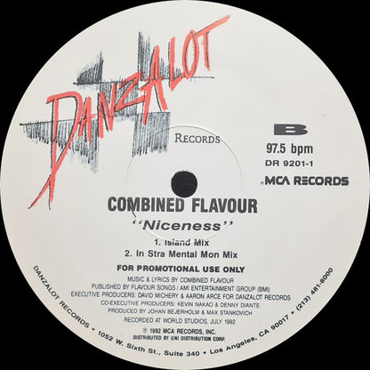 Combined Flavour - Niceness (12", Promo)