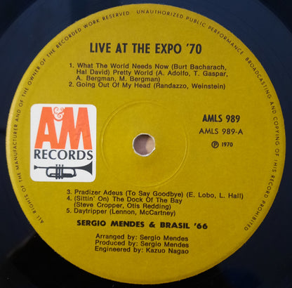 Sérgio Mendes & Brasil '66 : Live At Expo '70 (LP, Album)