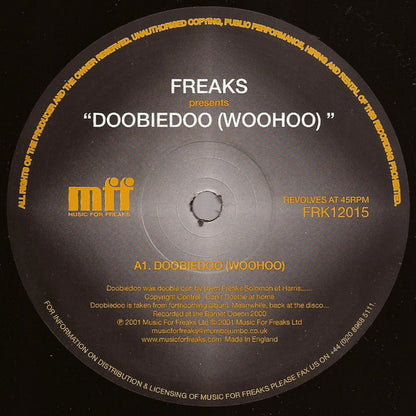 Freaks - Doobiedoo (Woohoo) (12")