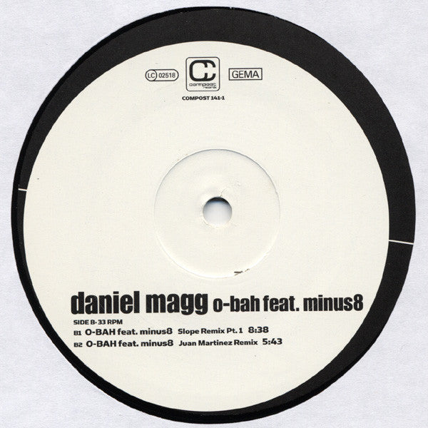 Daniel Magg Featuring Minus8* - O-Bah (12")
